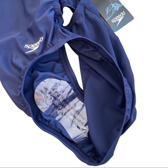 Speedo Women’s Performance Navy Moderate Ultraback ProLT One Piece Swimsuit - Picture 8 of 10